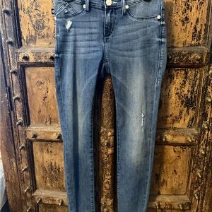Rock & Republic Distressed Blue Skinny Jeans